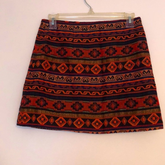 NWT tribal western boho mini skirt vintage looking - Picture 1 of 7